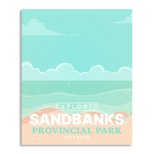 Charger l'image dans la galerie, Affiche « Exploré » du parc provincial Sandbanks