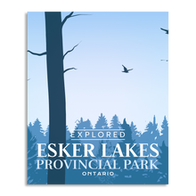 Charger l'image dans la galerie, Affiche « Exploré » du parc provincial Esker Lakes