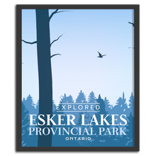Charger l'image dans la galerie, Affiche « Exploré » du parc provincial Esker Lakes