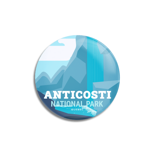 Anticosti National Park of Quebec Pinback Button - Canada Untamed