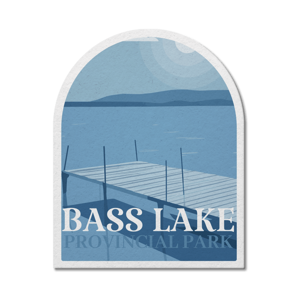 Bass Lake Ontario Provincial Park Waterproof Vinyl Sticker - Canada Untamed
