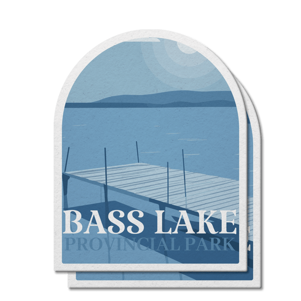 Bass Lake Ontario Provincial Park Waterproof Vinyl Sticker - Canada Untamed