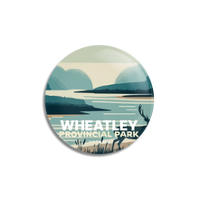 Load image into Gallery viewer, a round sticker with the words wheatley provincial park on it