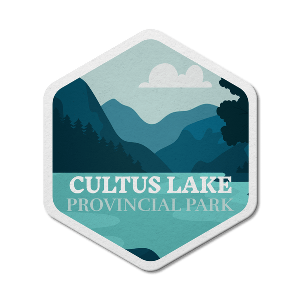 Cultus Lake British Columbia Provincial Park Waterproof Vinyl Sticker - Canada Untamed
