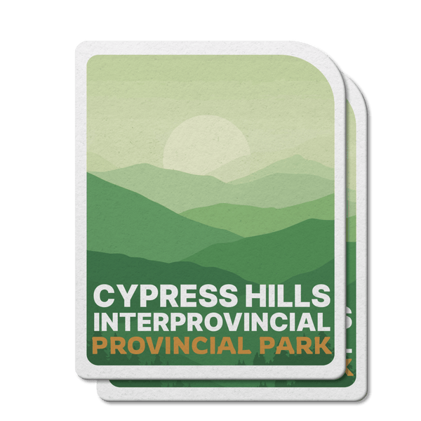 Cypress Hills Saskatchewan Provincial Park Waterproof Vinyl Sticker - Canada Untamed