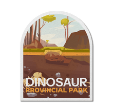 Charger l'image dans la galerie, Dinosaur Alberta Provincial Park Waterproof Vinyl Sticker - Canada Untamed