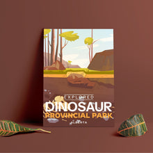 Load image into Gallery viewer, Dinosaur Provincial Park 'Explored' Poster - Canada Untamed