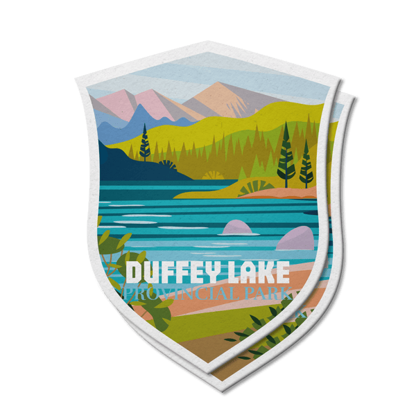 Duffey Lake British Columbia Provincial Park Waterproof Vinyl Sticker - Canada Untamed