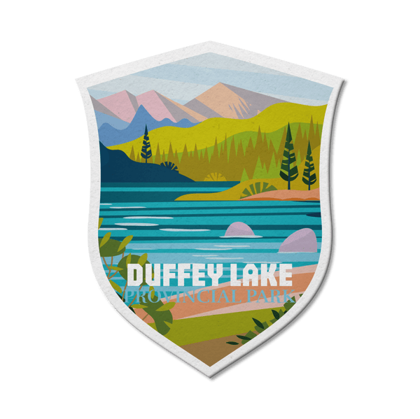 Duffey Lake British Columbia Provincial Park Waterproof Vinyl Sticker - Canada Untamed