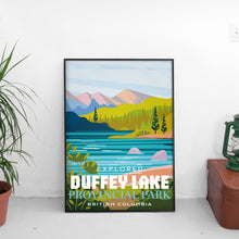 Load image into Gallery viewer, Duffey Lake Provincial Park 'Explored' Poster - Canada Untamed