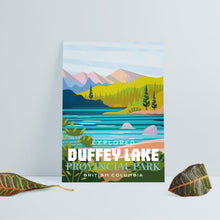 Load image into Gallery viewer, Duffey Lake Provincial Park 'Explored' Poster - Canada Untamed