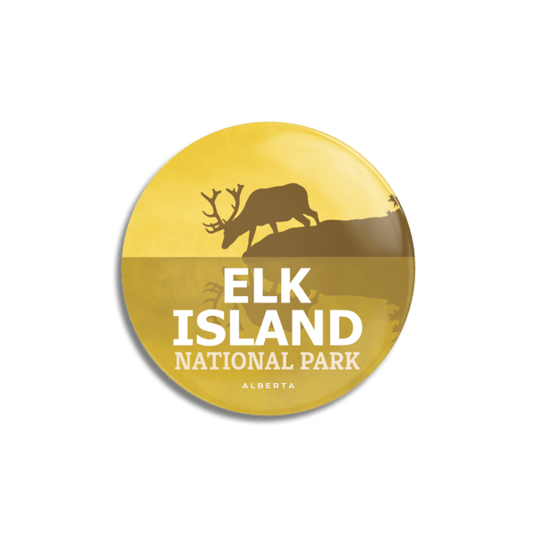 Elk Island National Park of Canada Pinback Button - Canada Untamed