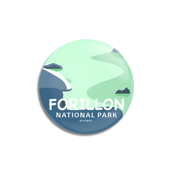 Forillon National Park of Canada Pinback Button - Canada Untamed