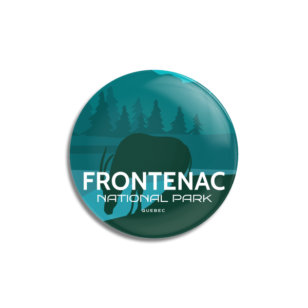 Frontenac National Park of Quebec Pinback Button - Canada Untamed