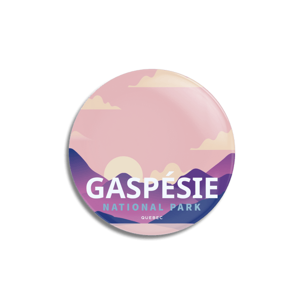 Gaspesie National Park of Quebec Pinback Button - Canada Untamed