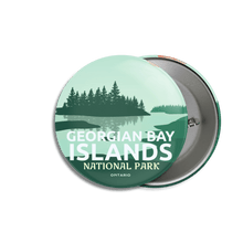 Load image into Gallery viewer, Georgian Bay Islands National Park of Canada Pinback Button - Canada Untamed