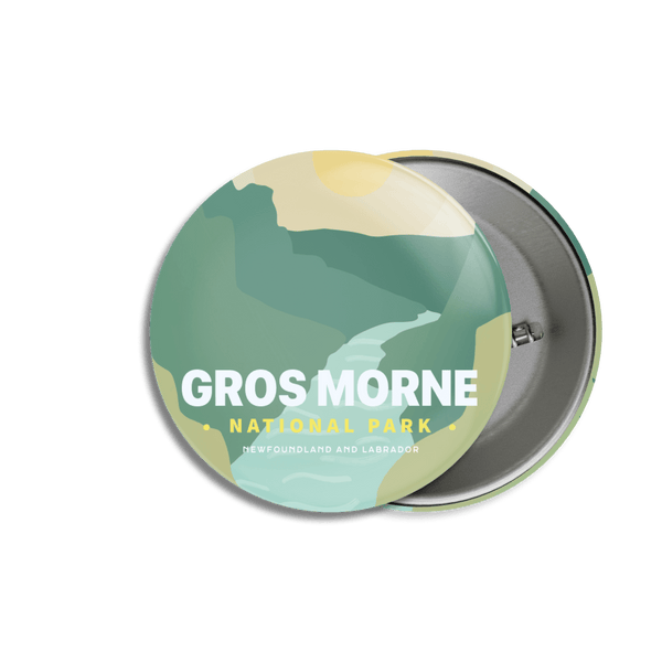 Gros Morne National Park of Canada Pinback Button - Canada Untamed