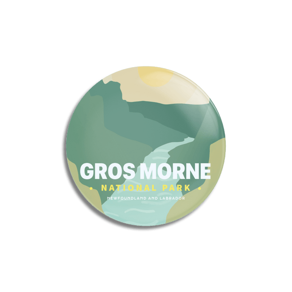 Gros Morne National Park of Canada Pinback Button - Canada Untamed