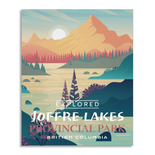 Load image into Gallery viewer, Joffre Lakes Provincial Park 'Explored' Poster - Canada Untamed