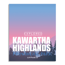Load image into Gallery viewer, Kawartha Highlands Provincial Park 'Explored' Poster - Canada Untamed