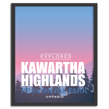 Load image into Gallery viewer, Kawartha Highlands Provincial Park 'Explored' Poster - Canada Untamed