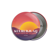 Load image into Gallery viewer, Kuururjuaq National Park of Quebec Pinback Button - Canada Untamed