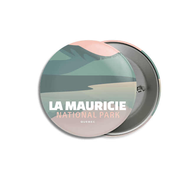 La Mauricie National Park of Canada Pinback Button - Canada Untamed