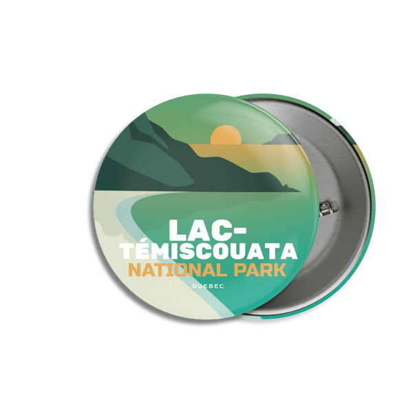 Lac-Témiscouata National Park of Quebec Pinback Button - Canada Untamed