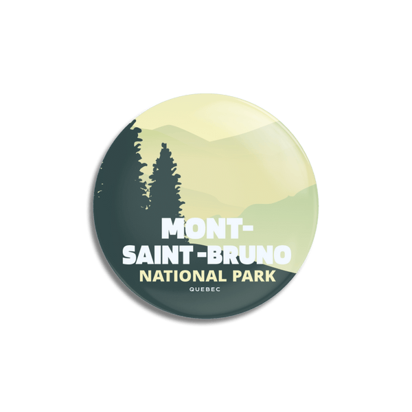 Mont-Saint-Bruno National Park of Quebec Pinback Button - Canada Untamed
