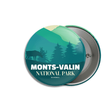 Load image into Gallery viewer, Monts-Valin National Park of Quebec Pinback Button - Canada Untamed