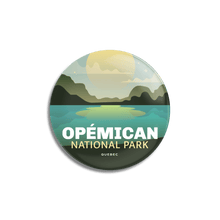 Load image into Gallery viewer, Opémican National Park of Quebec Pinback Button - Canada Untamed