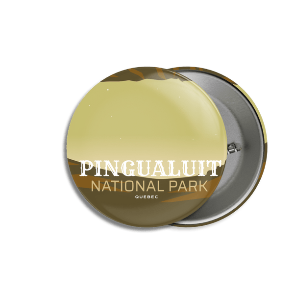 Pingualuit National Park of Quebec Pinback Button - Canada Untamed