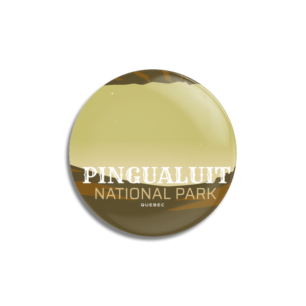 Pingualuit National Park of Quebec Pinback Button - Canada Untamed