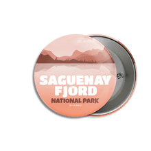 Load image into Gallery viewer, Saguenay Fjord National Park of Quebec Pinback Button - Canada Untamed