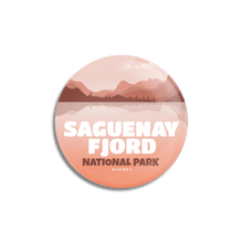 Load image into Gallery viewer, Saguenay Fjord National Park of Quebec Pinback Button - Canada Untamed