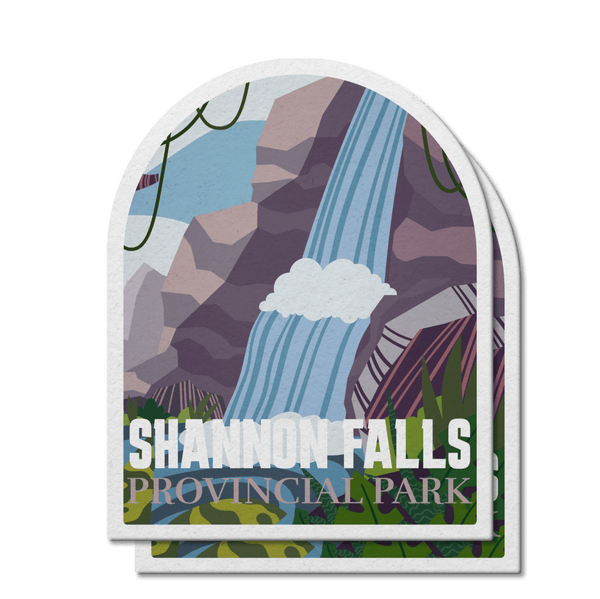 Shannon Falls British Columbia Provincial Park Waterproof Vinyl Sticker - Canada Untamed