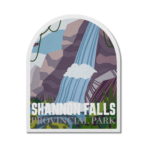 Shannon Falls British Columbia Provincial Park Waterproof Vinyl Sticker - Canada Untamed
