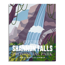 Load image into Gallery viewer, Shannon Falls Provincial Park 'Explored' Poster - Canada Untamed