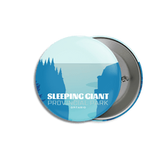 Load image into Gallery viewer, Sleeping Giant Provincial Park of Ontario Pinback Button - Canada Untamed