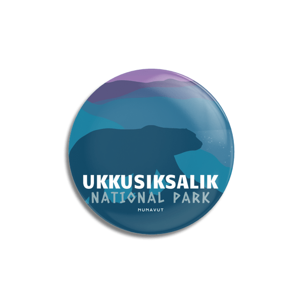 Ukkusiksalik National Park of Canada Pinback Button - Canada Untamed