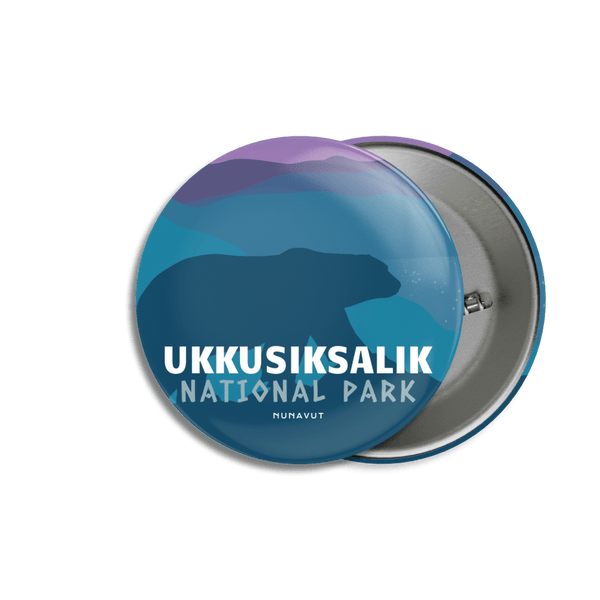 Ukkusiksalik National Park of Canada Pinback Button - Canada Untamed