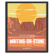 Load image into Gallery viewer, Writing - on - Stone Provincial Park 'Explored' Poster - Canada Untamed