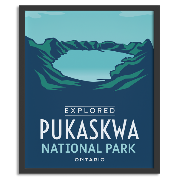 Affiche « Exploré » du parc national de Pukaskwa