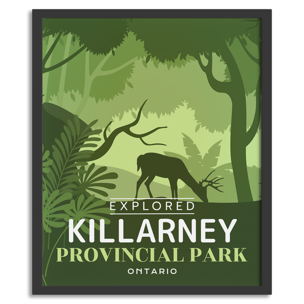 Affiche « Exploré » du parc provincial de Killarney