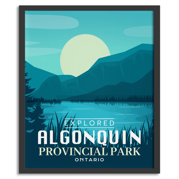 Affiche « Exploré » du parc provincial Algonquin