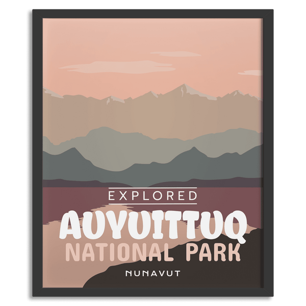 Affiche « Exploré » du parc national d'Auyuittuq