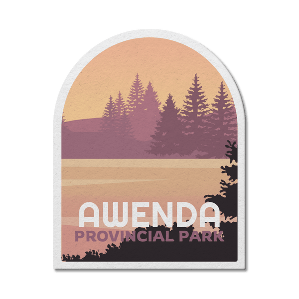 Awenda Ontario Provincial Park Waterproof Vinyl Sticker - Canada Untamed