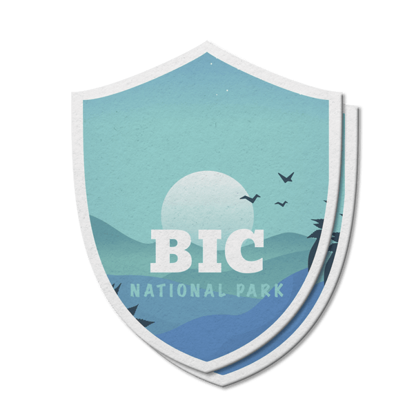 Bic Quebec National Park Waterproof Vinyl Sticker - Canada Untamed