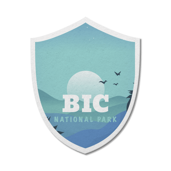 Bic Quebec National Park Waterproof Vinyl Sticker - Canada Untamed