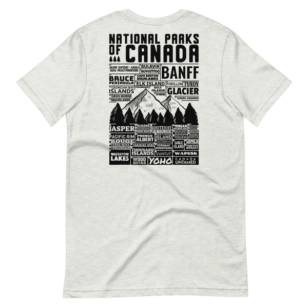 Canada National Parks Checklist Unisex T-Shirt - Canada Untamed